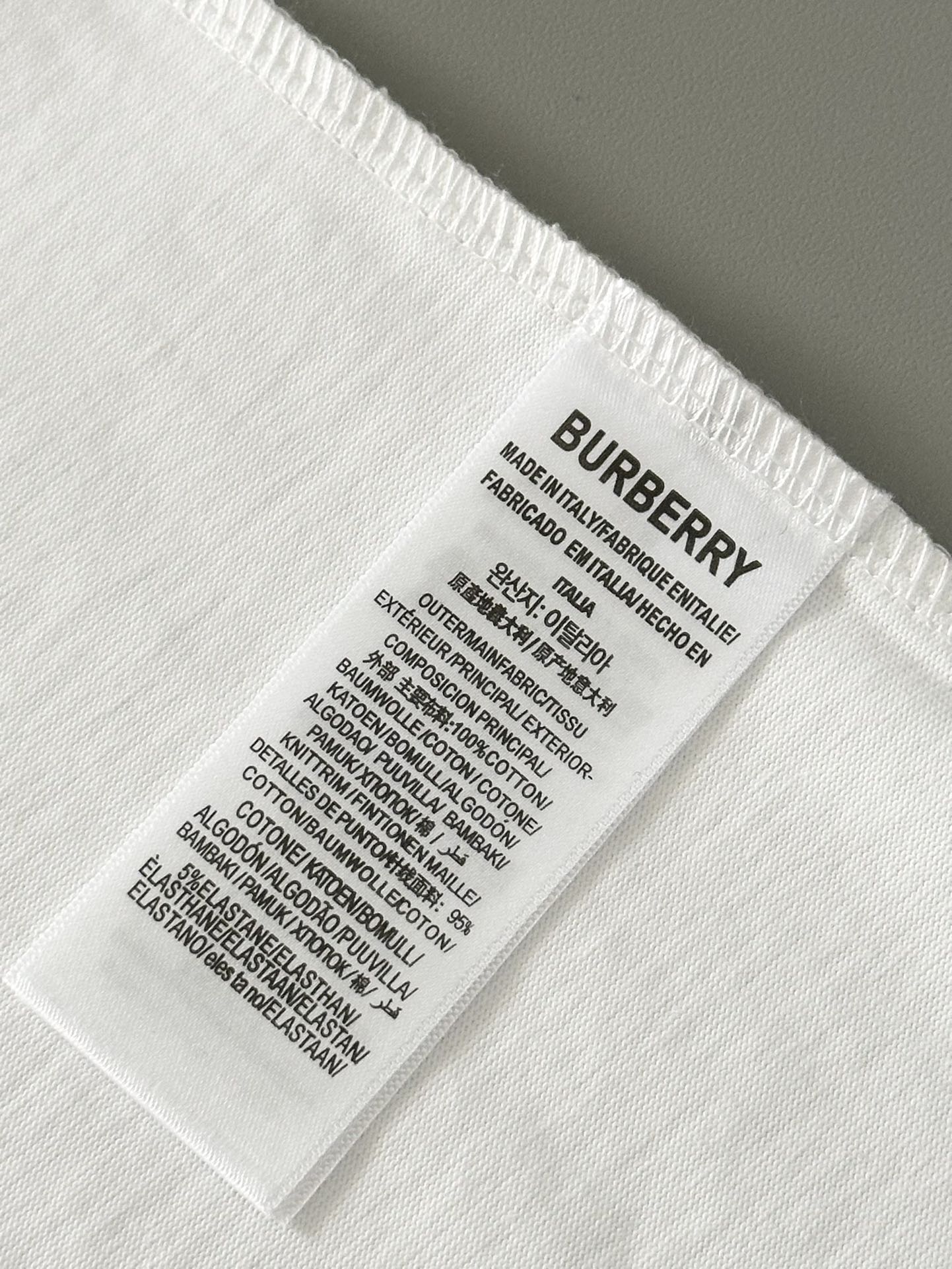 BURBERRY 25SS Equestrian Knight Letter Embroidery Oversized T-Shirt S-XL