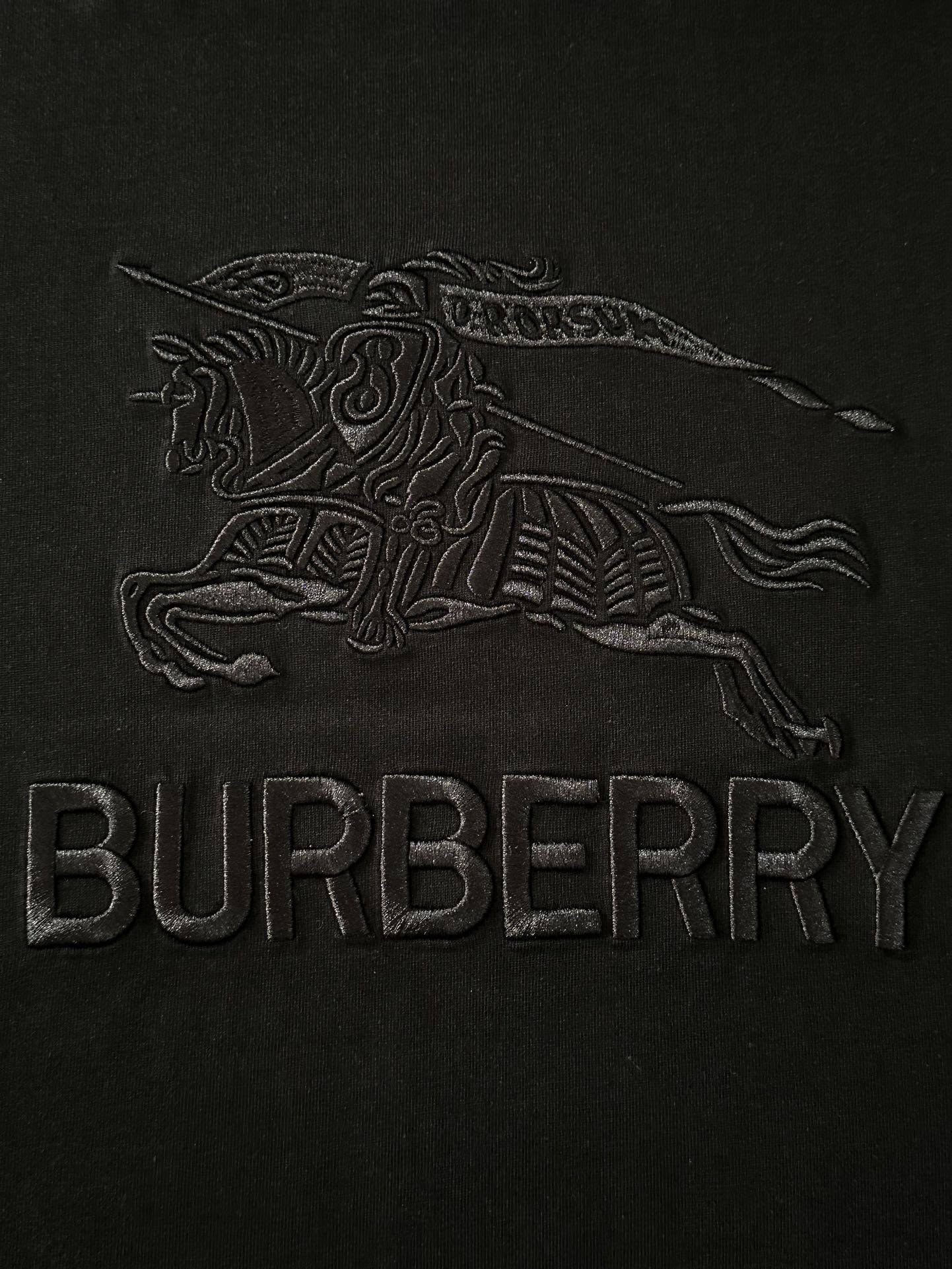 BURBERRY 25SS Equestrian Knight Letter Embroidery Oversized T-Shirt S-XL