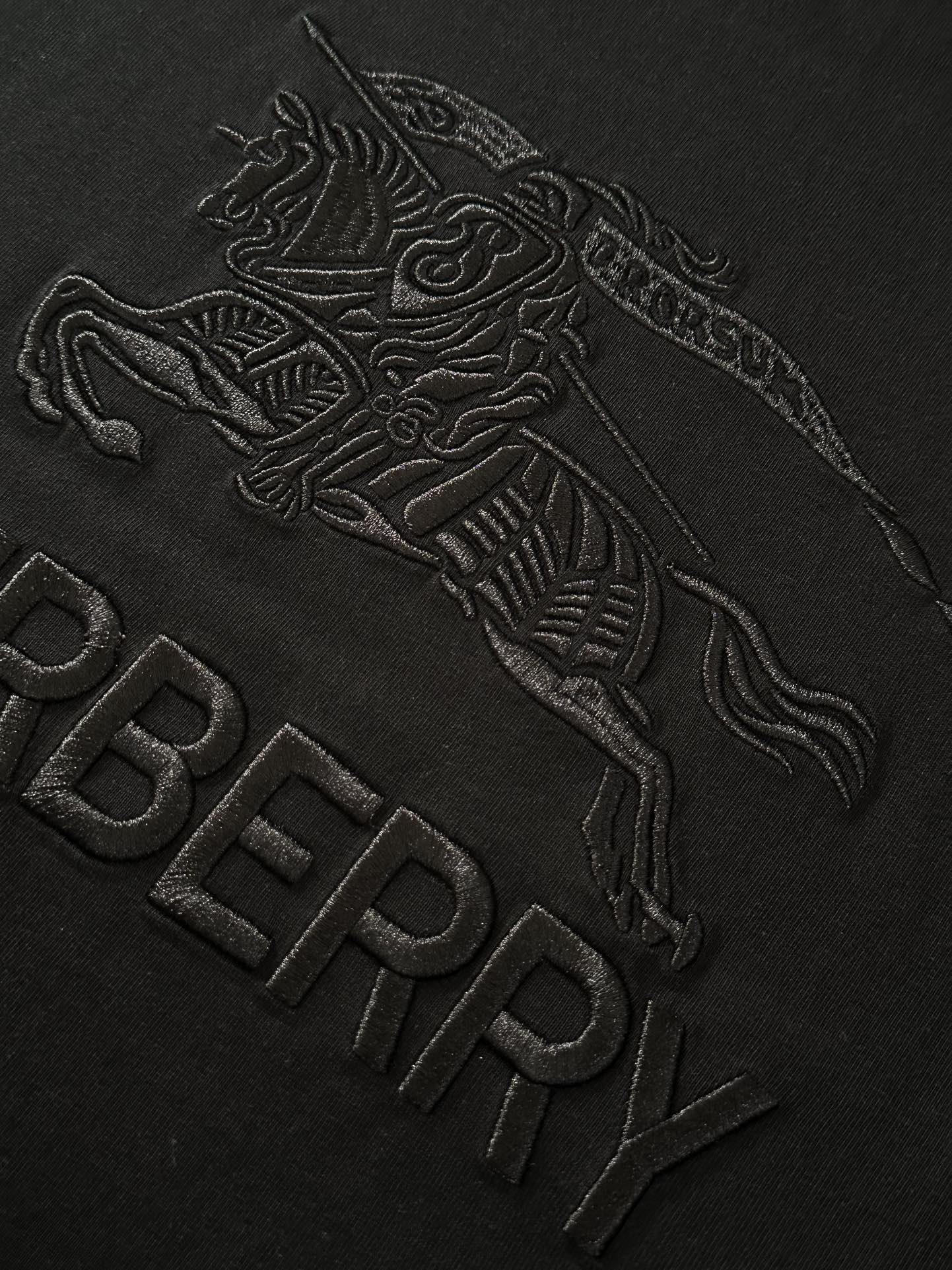 BURBERRY 25SS Equestrian Knight Letter Embroidery Oversized T-Shirt S-XL