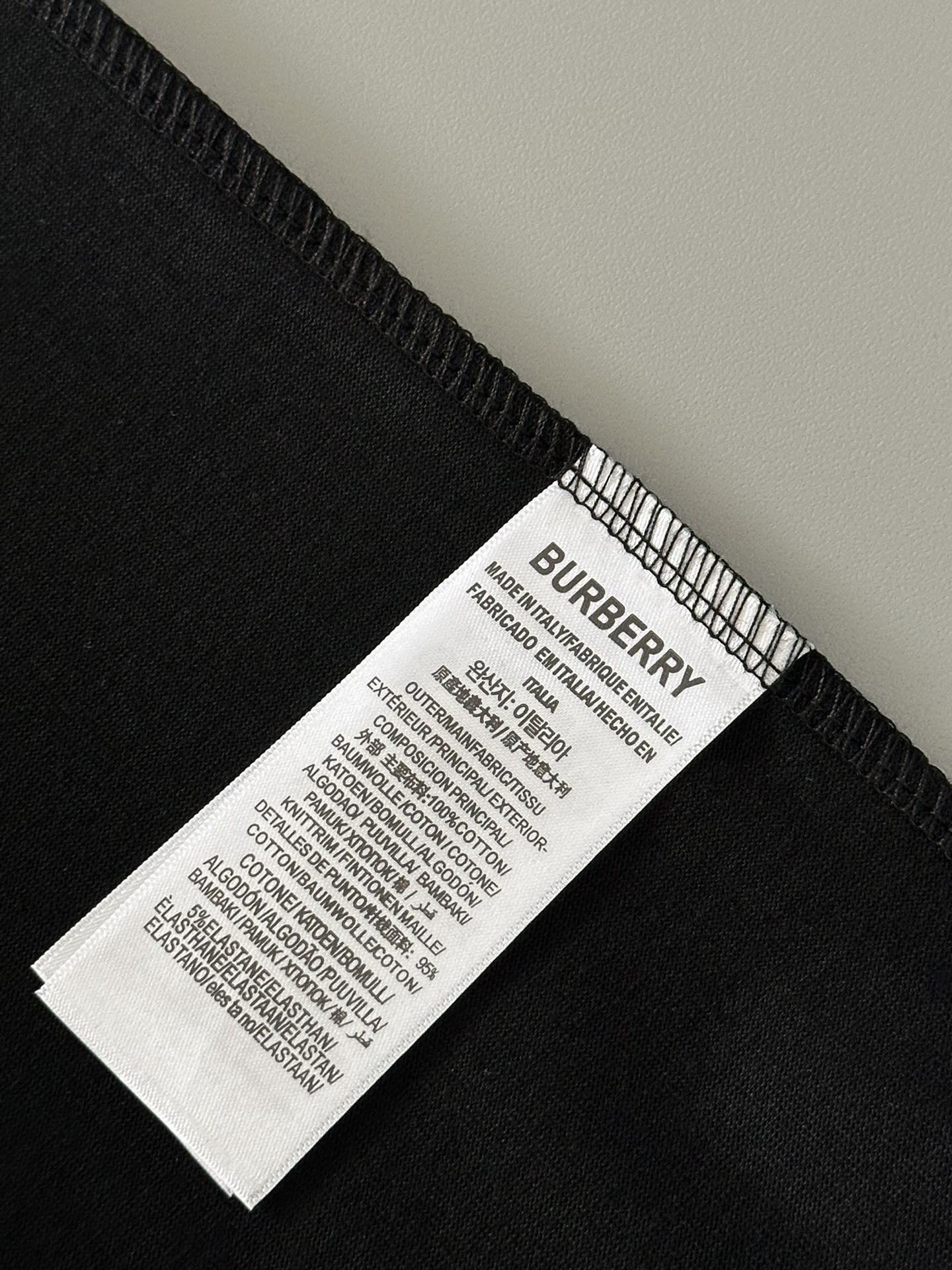BURBERRY 25SS Equestrian Knight Letter Embroidery Oversized T-Shirt S-XL