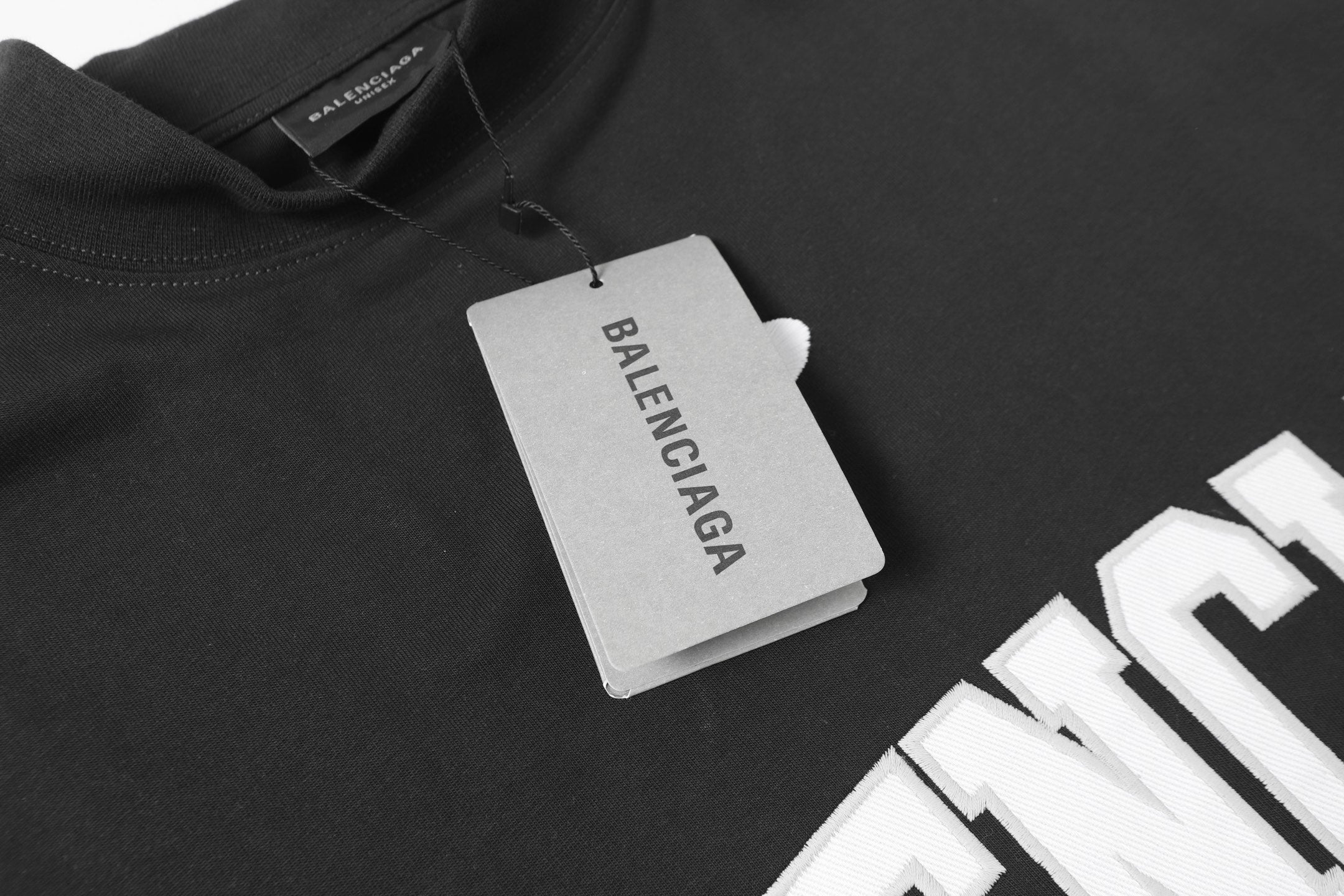 BALENCIAGA Basketball Jersey-Inspired Embroidery & Print T-Shirt – Black – Unisex – XS-M