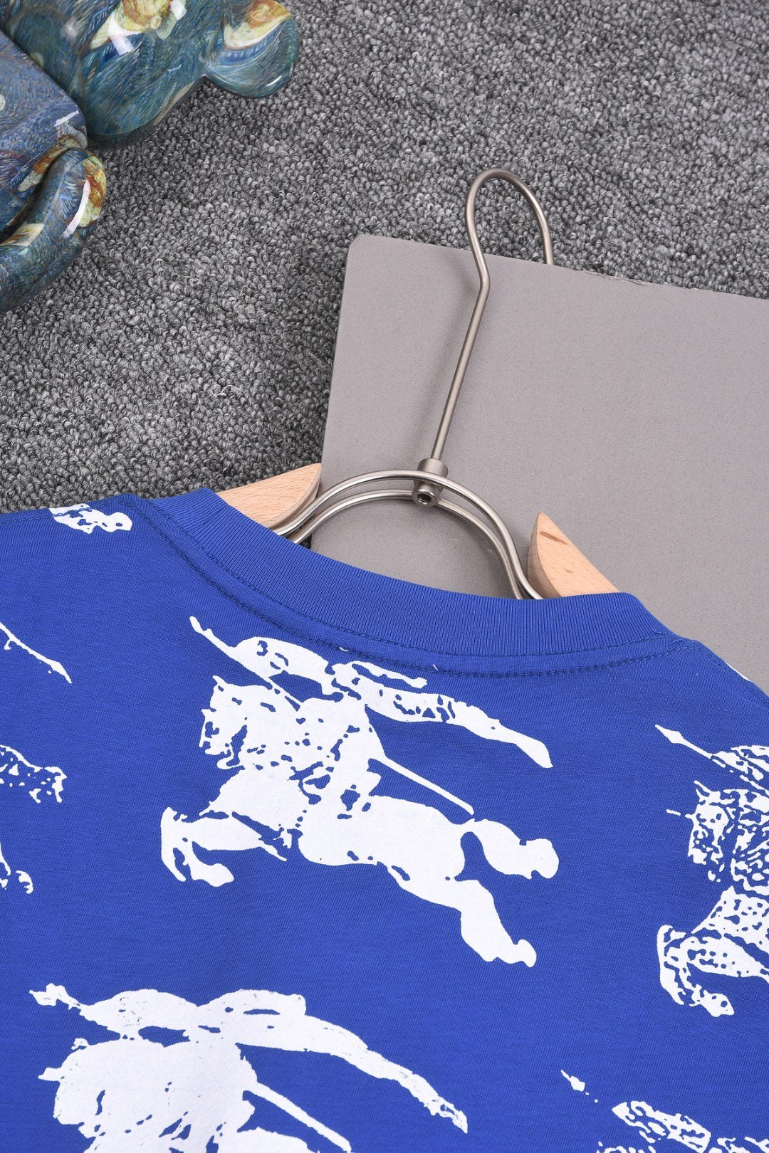 BURBERRY 25SS Allover Equestrian Logo Print Crewneck T-Shirt XS-L