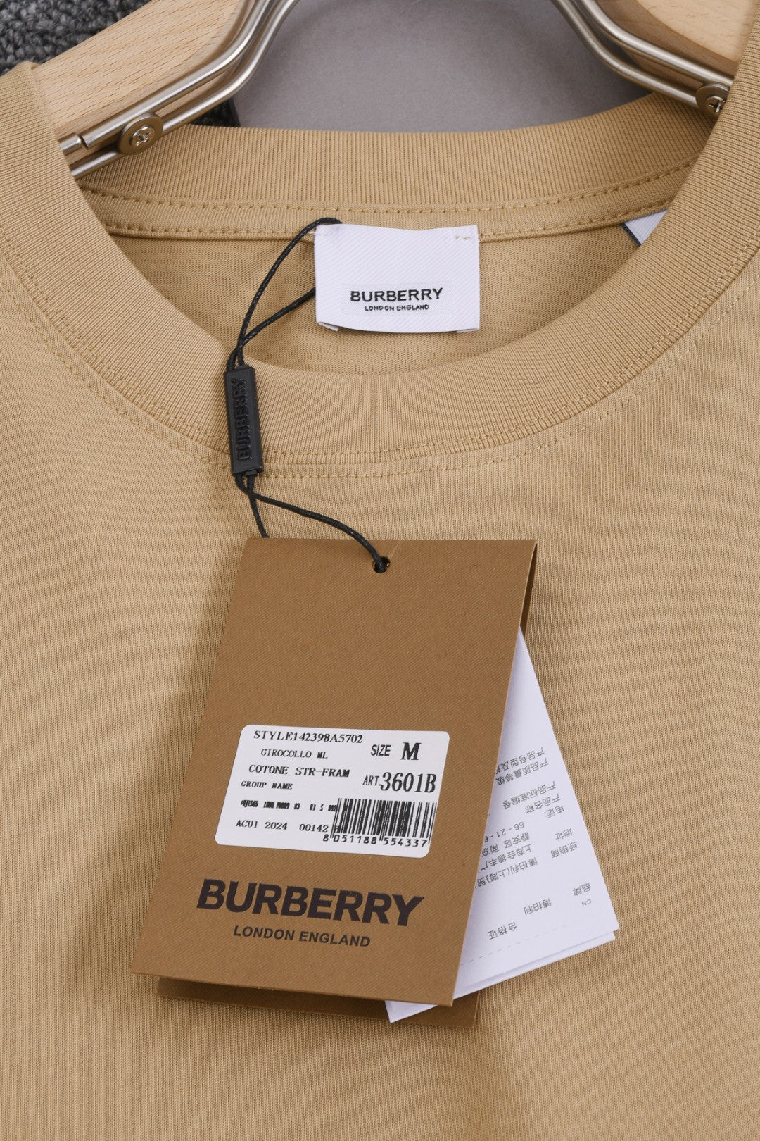 BURBERRY 25SS Allover Equestrian Logo Print Crewneck T-Shirt XS-L