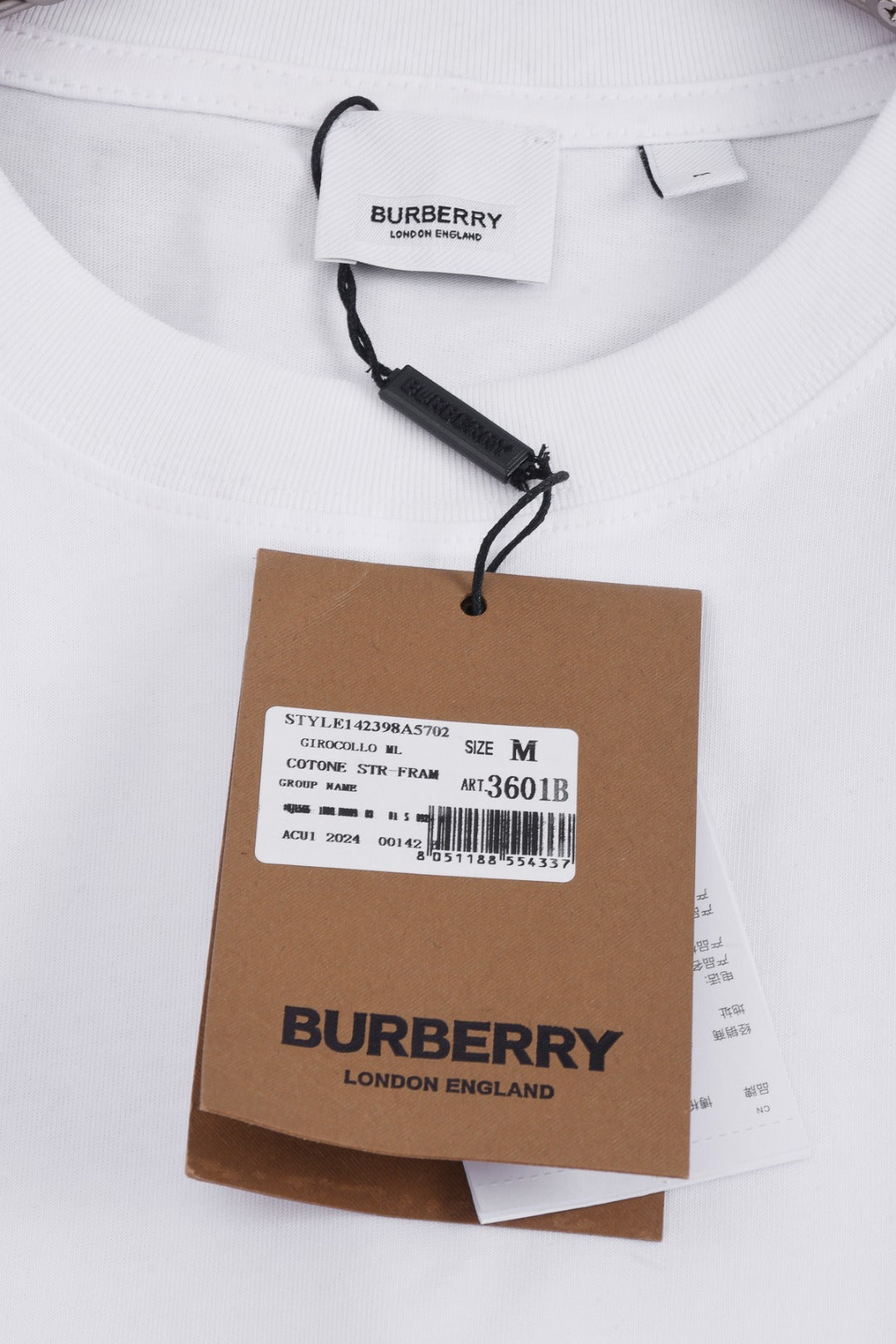 BURBERRY 25SS Allover Equestrian Logo Print Crewneck T-Shirt XS-L