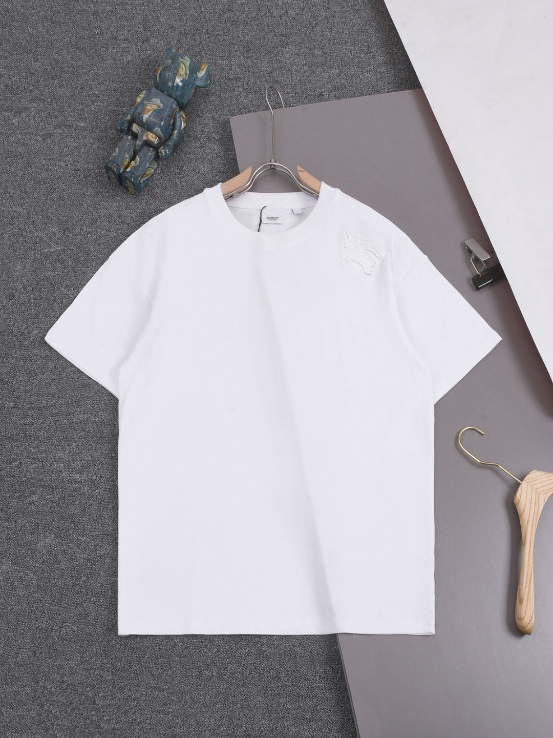 BURBERRY 25SS Allover Equestrian Logo Print Crewneck T-Shirt XS-L