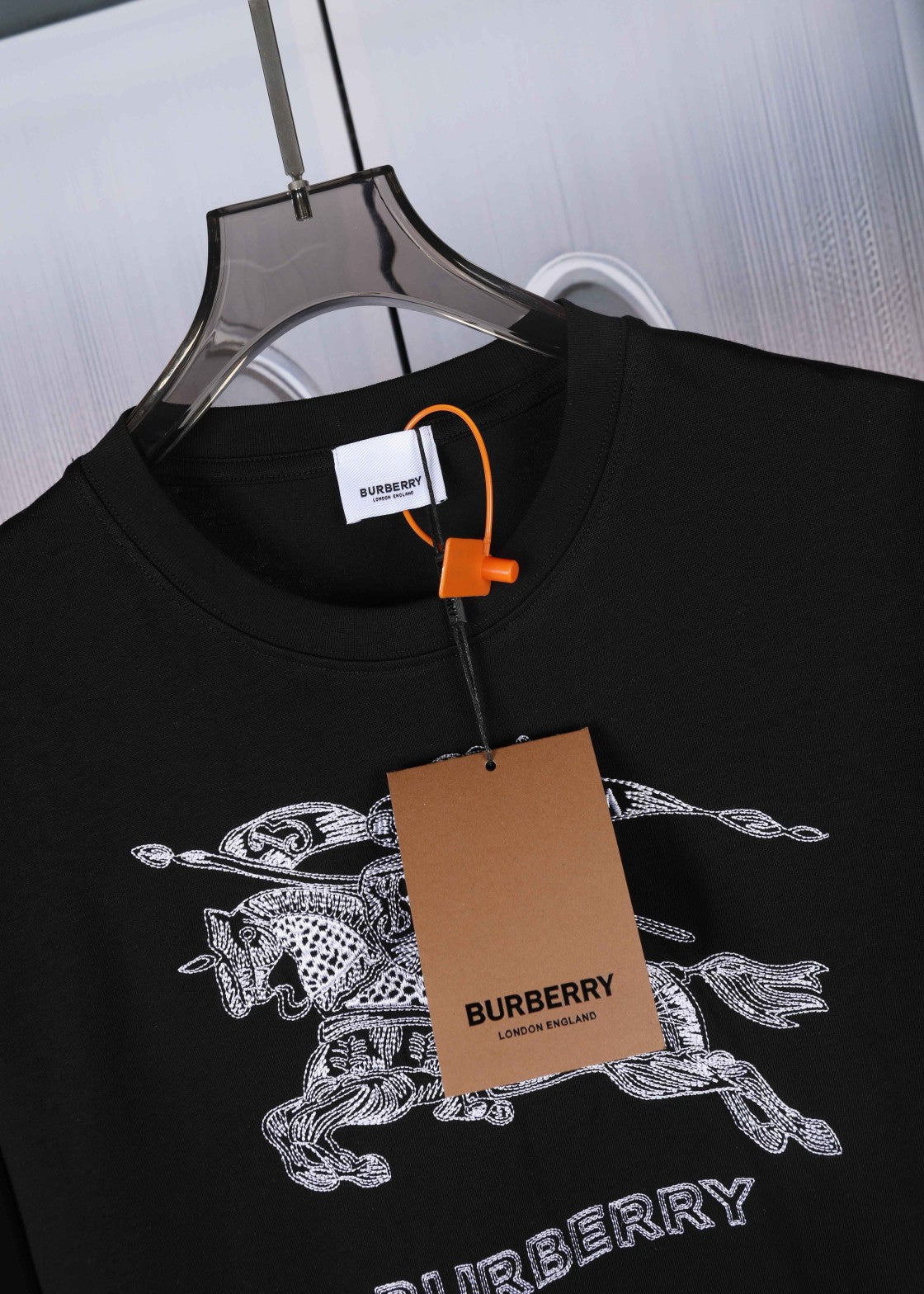 BURBERRY 2024SS Logo Embroidery Cotton T-Shirt S–XL