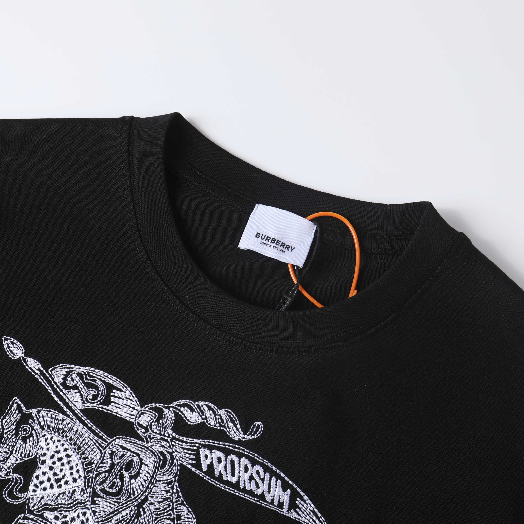 BURBERRY 2024SS Logo Embroidery Cotton T-Shirt S–XL