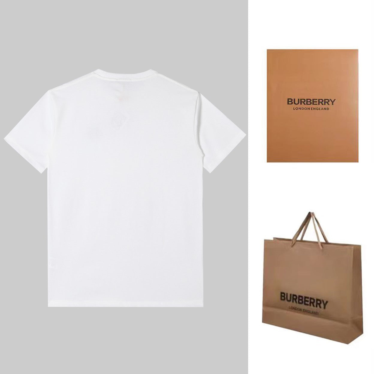 BURBERRY 2024SS Logo Embroidery Cotton T-Shirt S–XL