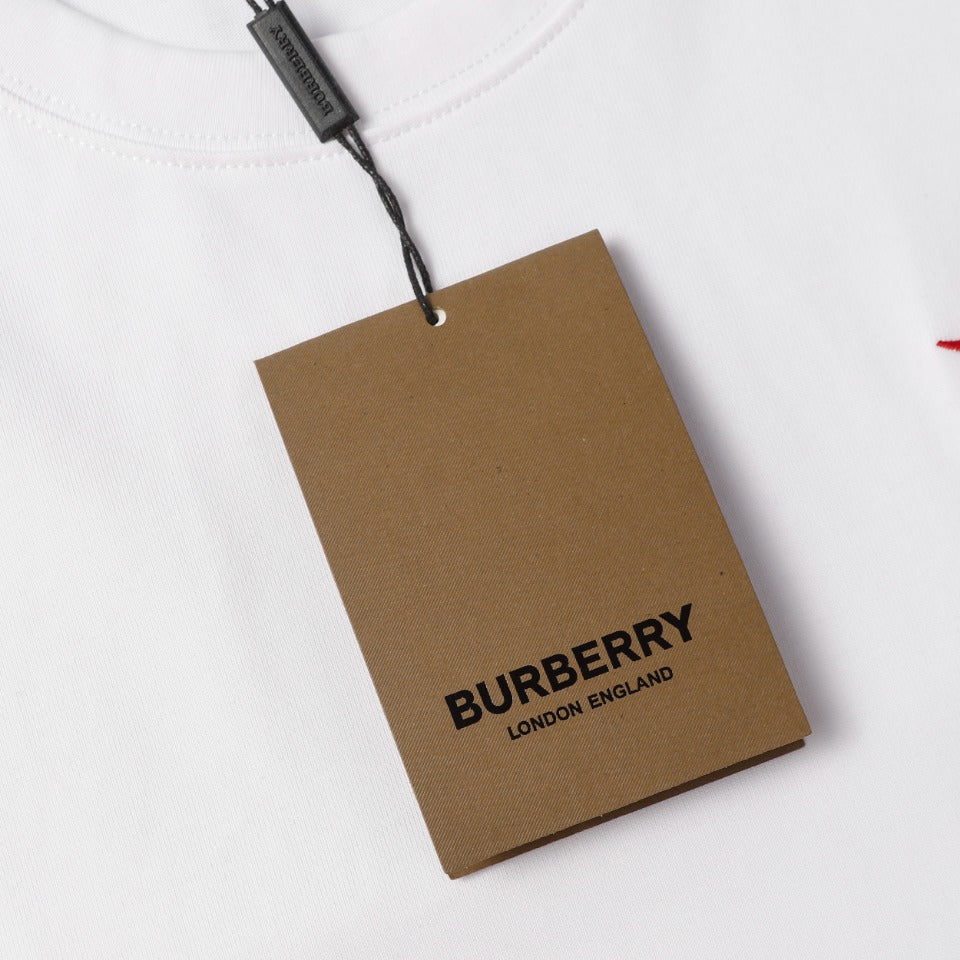 BURBERRY SS24 Classic Equestrian Knight Embroidery T-Shirt XS–L