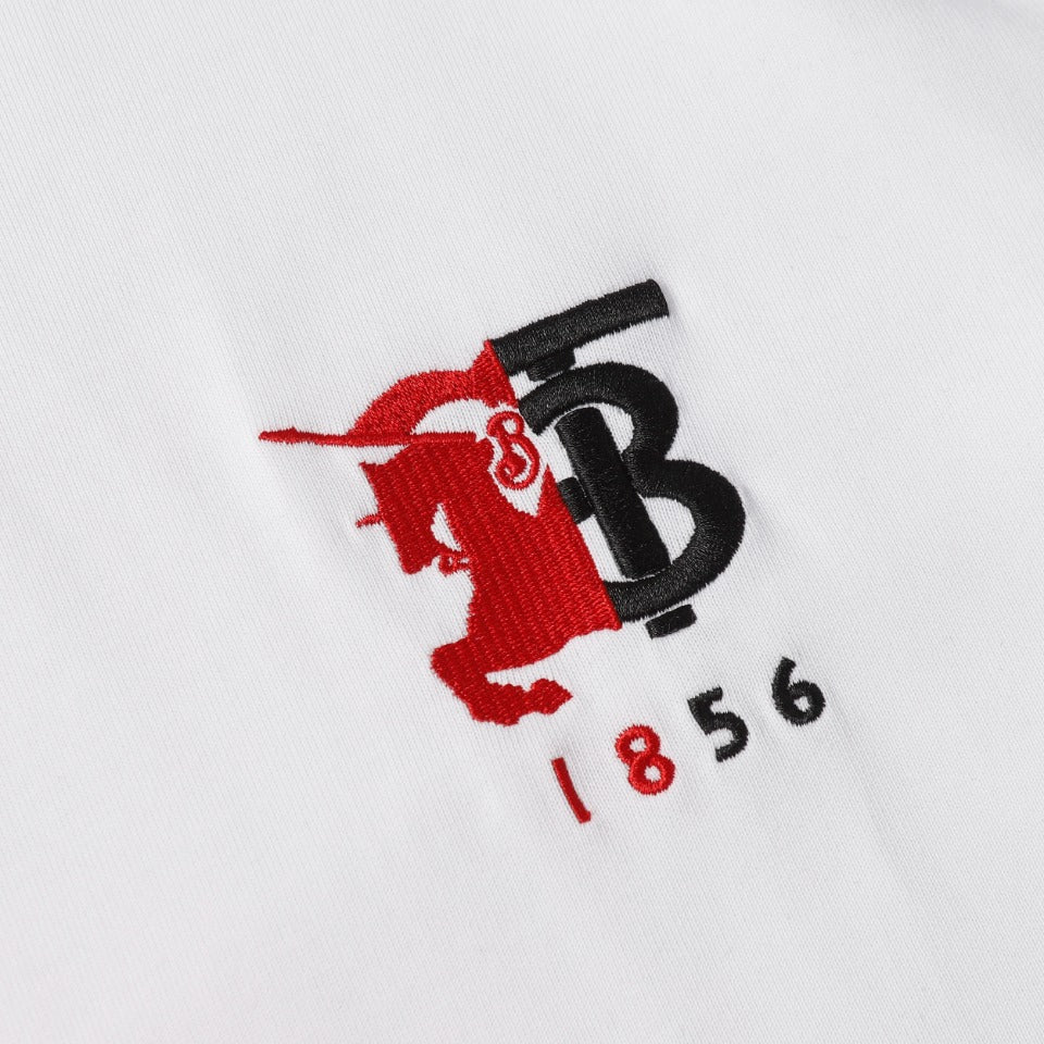 BURBERRY SS24 Classic Equestrian Knight Embroidery T-Shirt XS–L