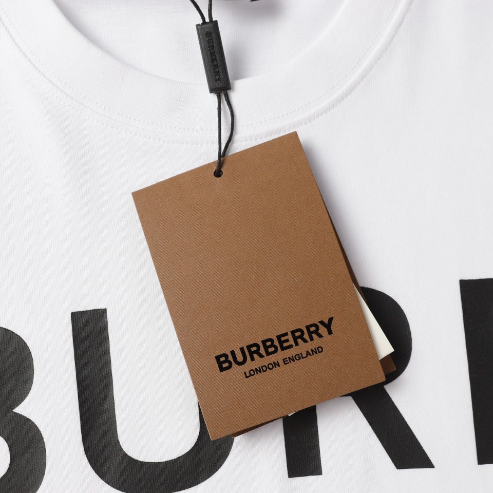 BURBERRY London Exclusive Oversized Letter Logo T-Shirt 350g Cotton XS–L