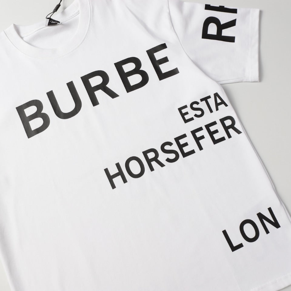 BURBERRY London Exclusive Oversized Letter Logo T-Shirt 350g Cotton XS–L