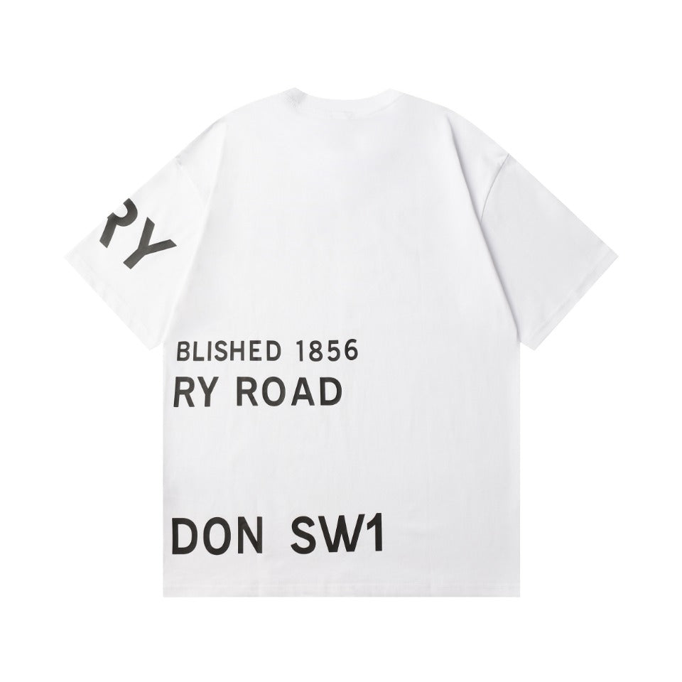BURBERRY London Exclusive Oversized Letter Logo T-Shirt 350g Cotton XS–L