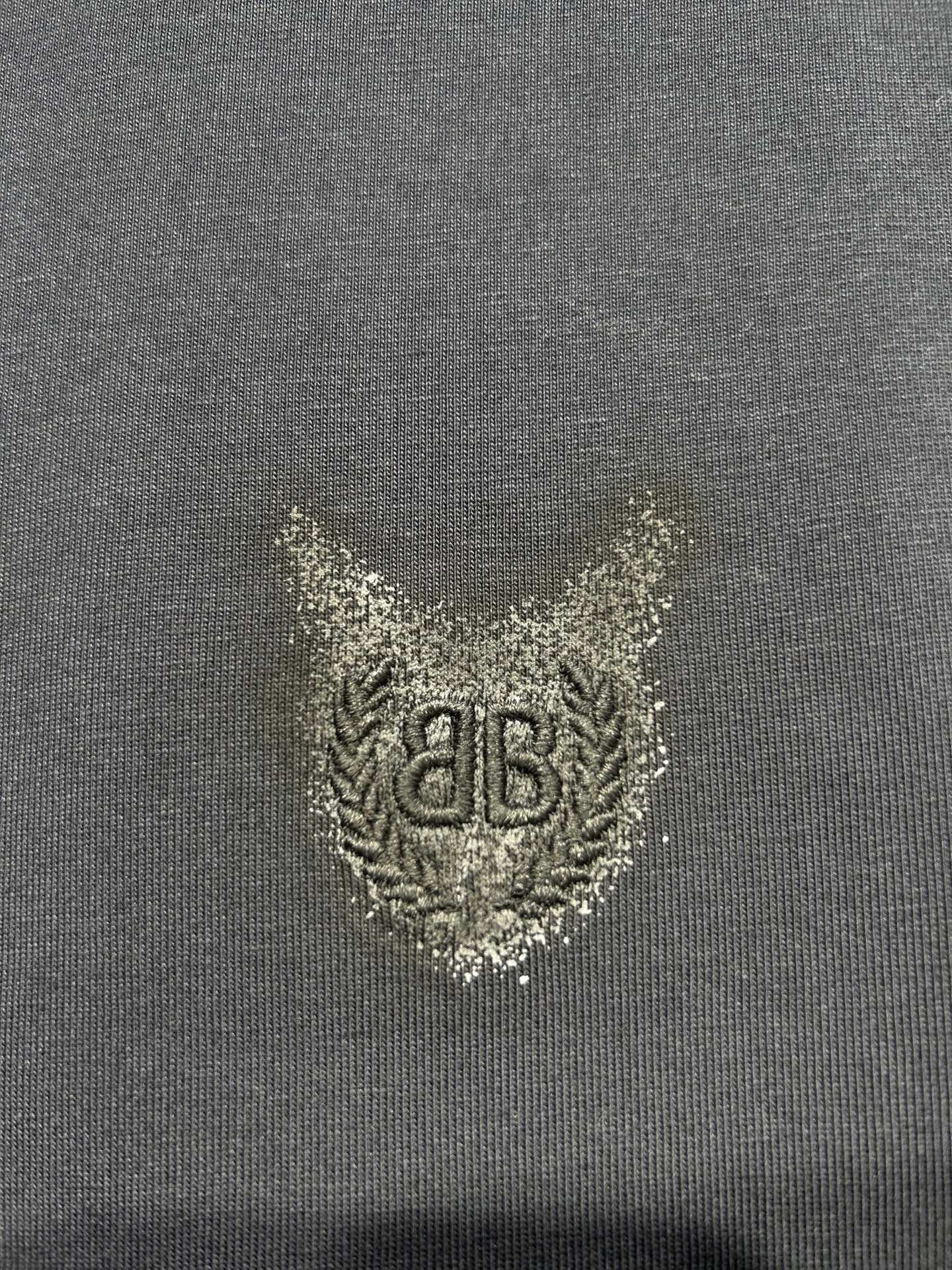 BALENCIAGA New Double-B Wheat Embroidery & Pearl Logo Print Oversized T-Shirt – Blue-Black – Unisex – Sizes 1-4