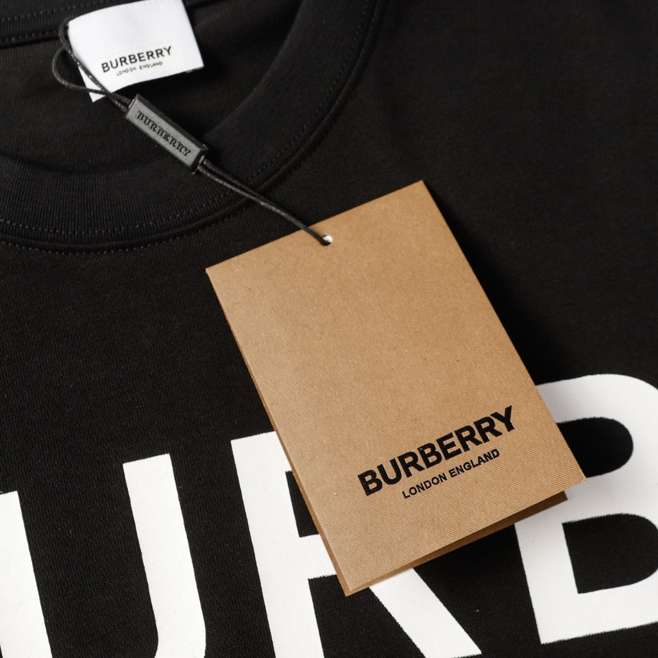BURBERRY London Exclusive Oversized Letter Logo T-Shirt 350g Cotton XS–L
