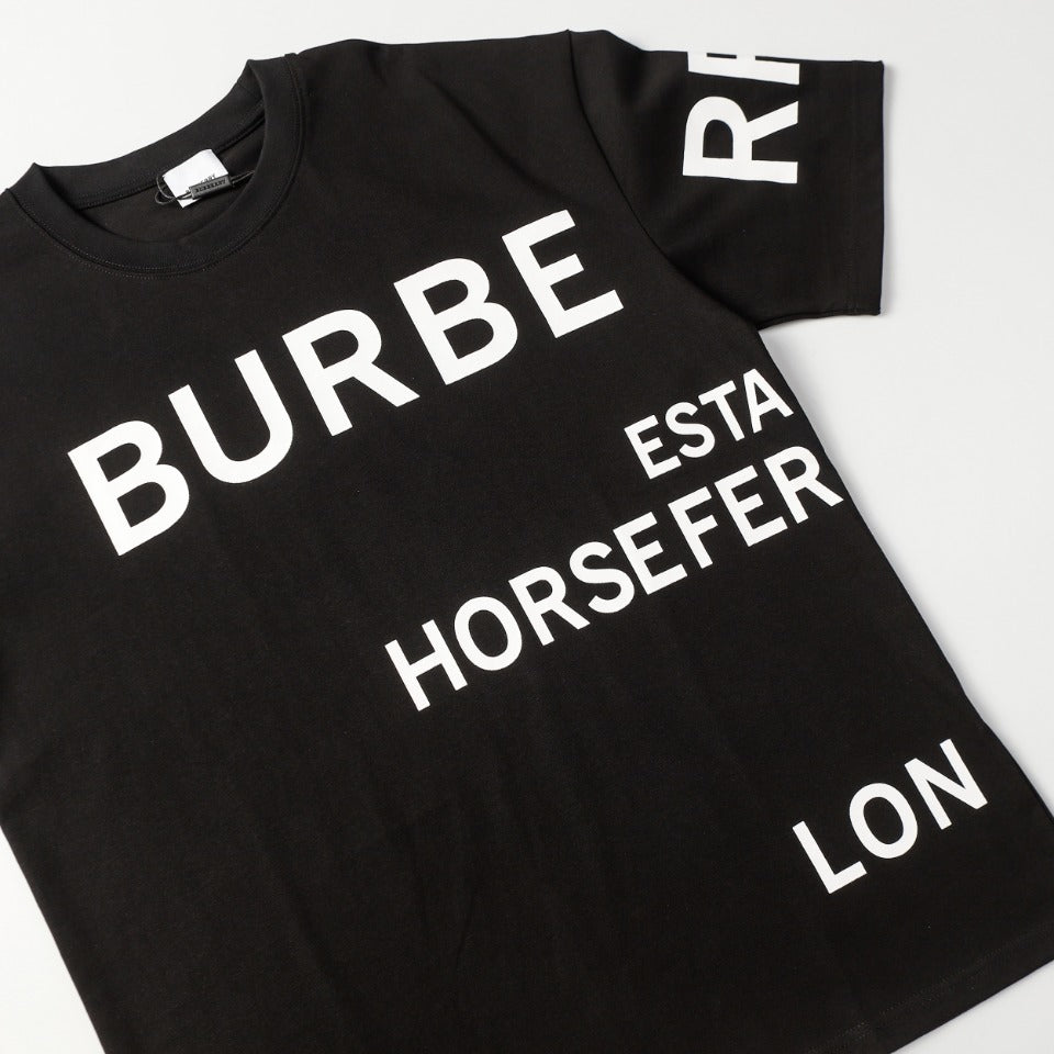 BURBERRY London Exclusive Oversized Letter Logo T-Shirt 350g Cotton XS–L