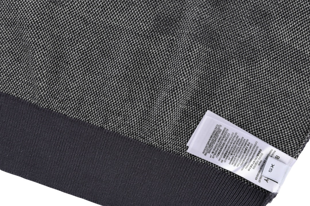 BURBERRY Checked Colorblock Wool-Cotton Crewneck T-Shirt Unisex XS–L