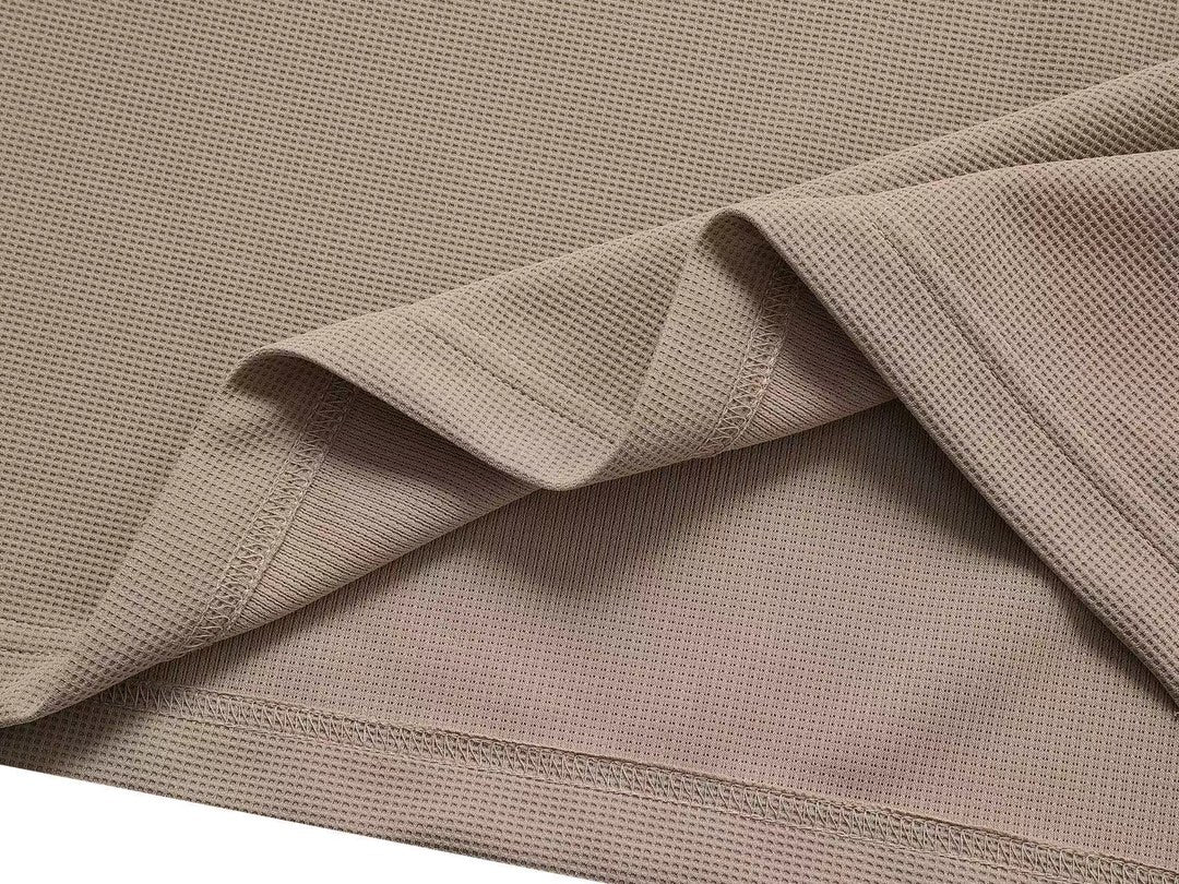 BURBERRY Two-Tone Sleeve Patch Waffle-Knit Polo Shirt M–3XL