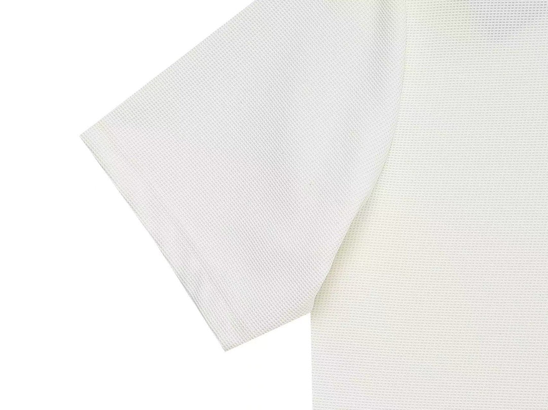 BURBERRY Two-Tone Sleeve Patch Waffle-Knit Polo Shirt M–3XL