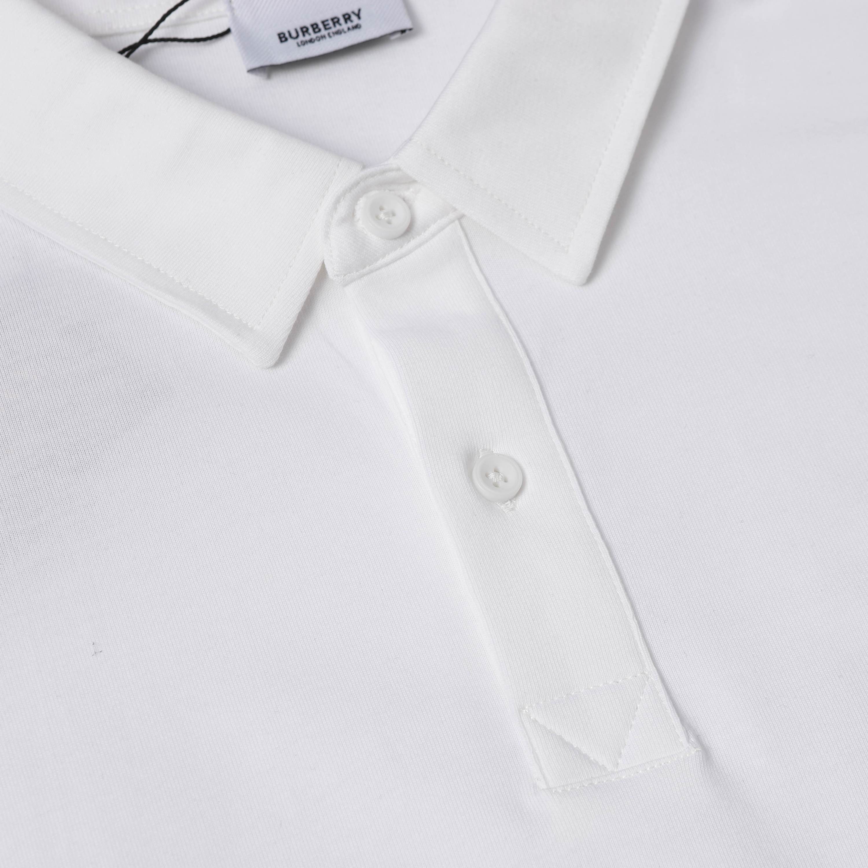 BURBERRY 25SS Early Spring Terry Embroidery Polo Shirt – Unisex Relaxed Fit