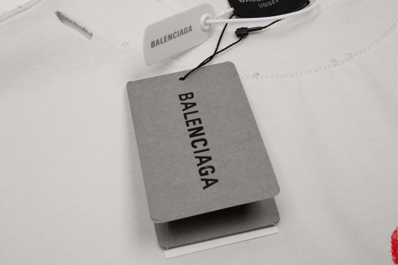 Balenciaga Valentine’s Day Limited Edition Distressed Oversized Cotton T-Shirt Unisex XS–L