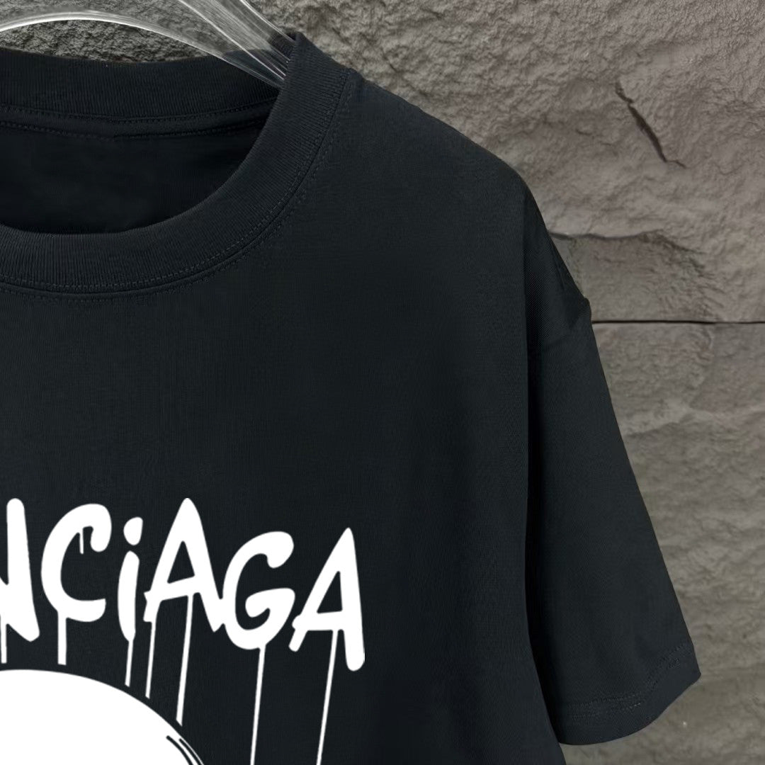 Balenciaga 2025 New Couple’s Printed T-Shirt S–XXL