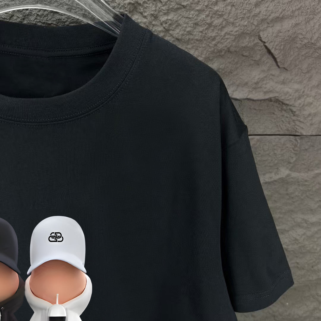 Balenciaga 2025 New Couple’s Printed T-Shirt S–XXL