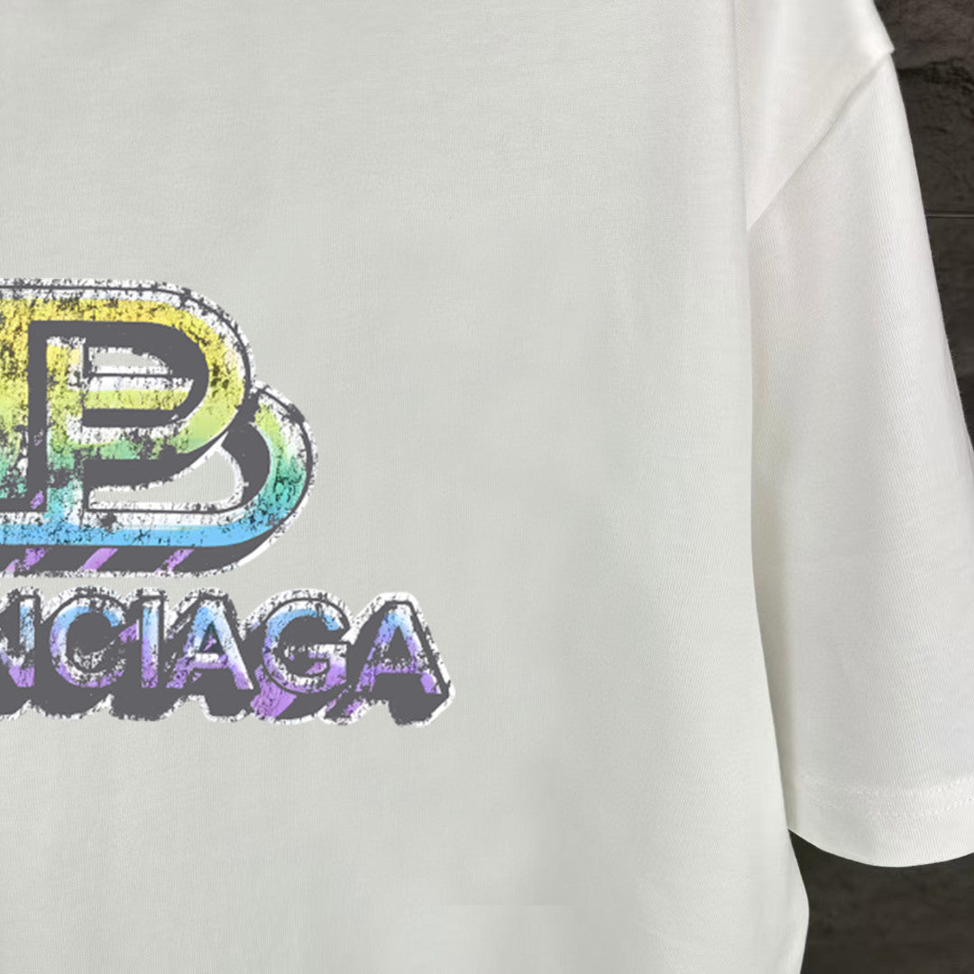 Balenciaga 2025 New Couple’s Printed T-Shirt S–XXL