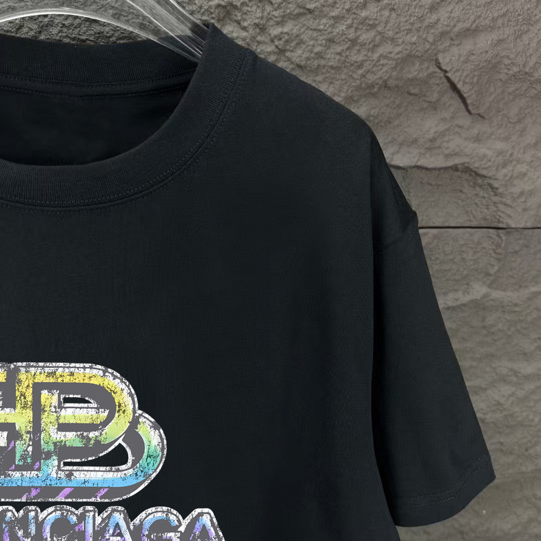 Balenciaga 2025 New Couple’s Printed T-Shirt S–XXL