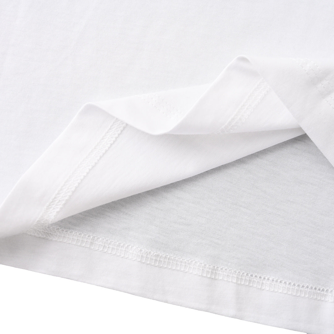 BURBERRY BBR Knight Embroidery Check-Shoulder T-Shirt