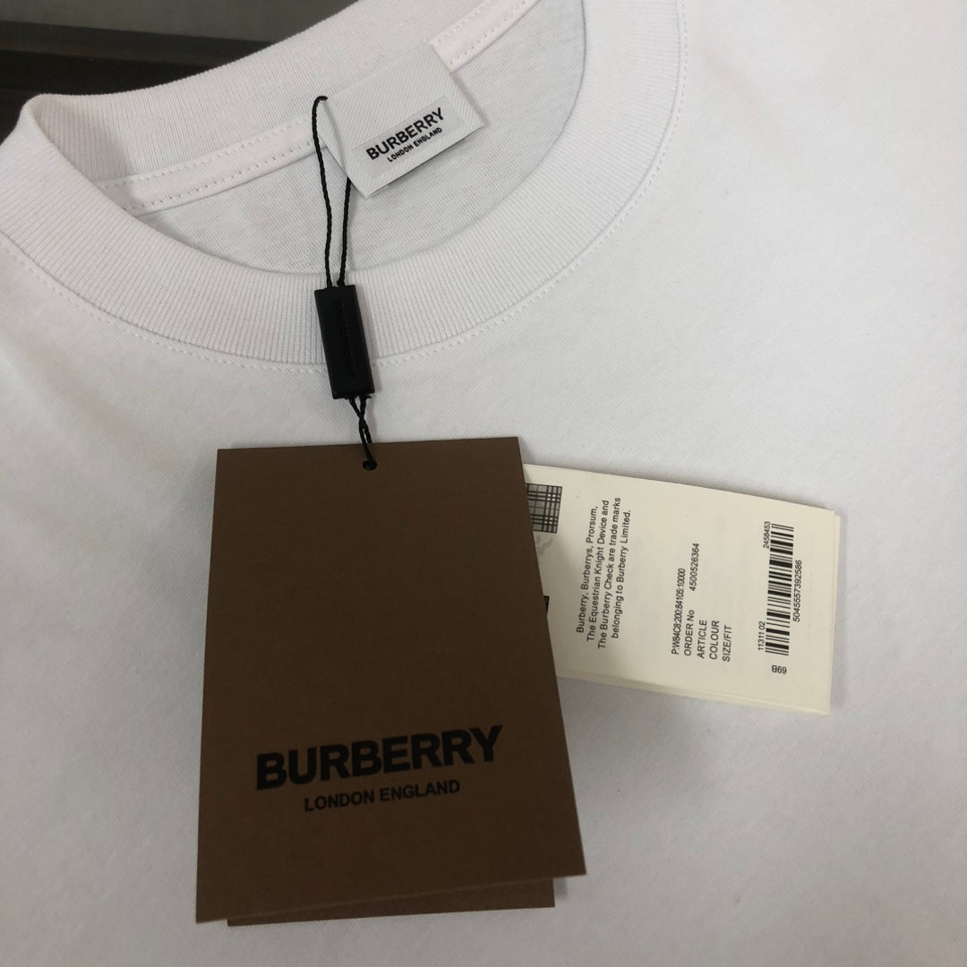 BURBERRY 2025 Spring/Summer Logo Cotton T-Shirt S–2XL