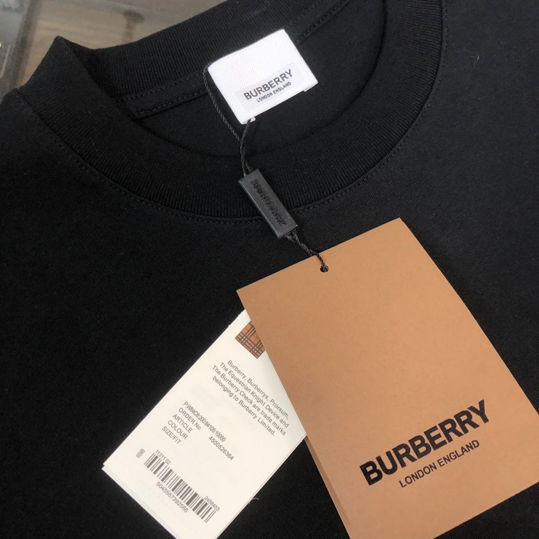 BURBERRY 2025 Spring/Summer Logo Cotton T-Shirt S–2XL