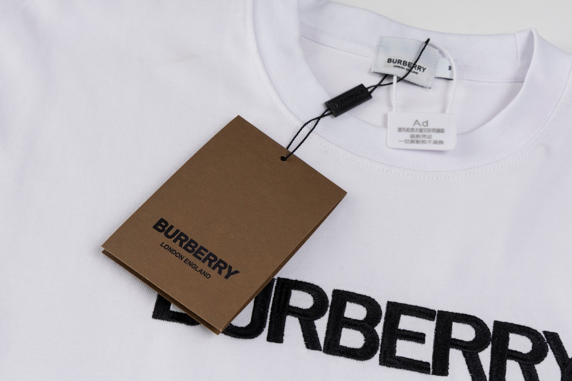 BURBERRY 25SS Classic Logo Embroidery T-Shirt – M–3XL