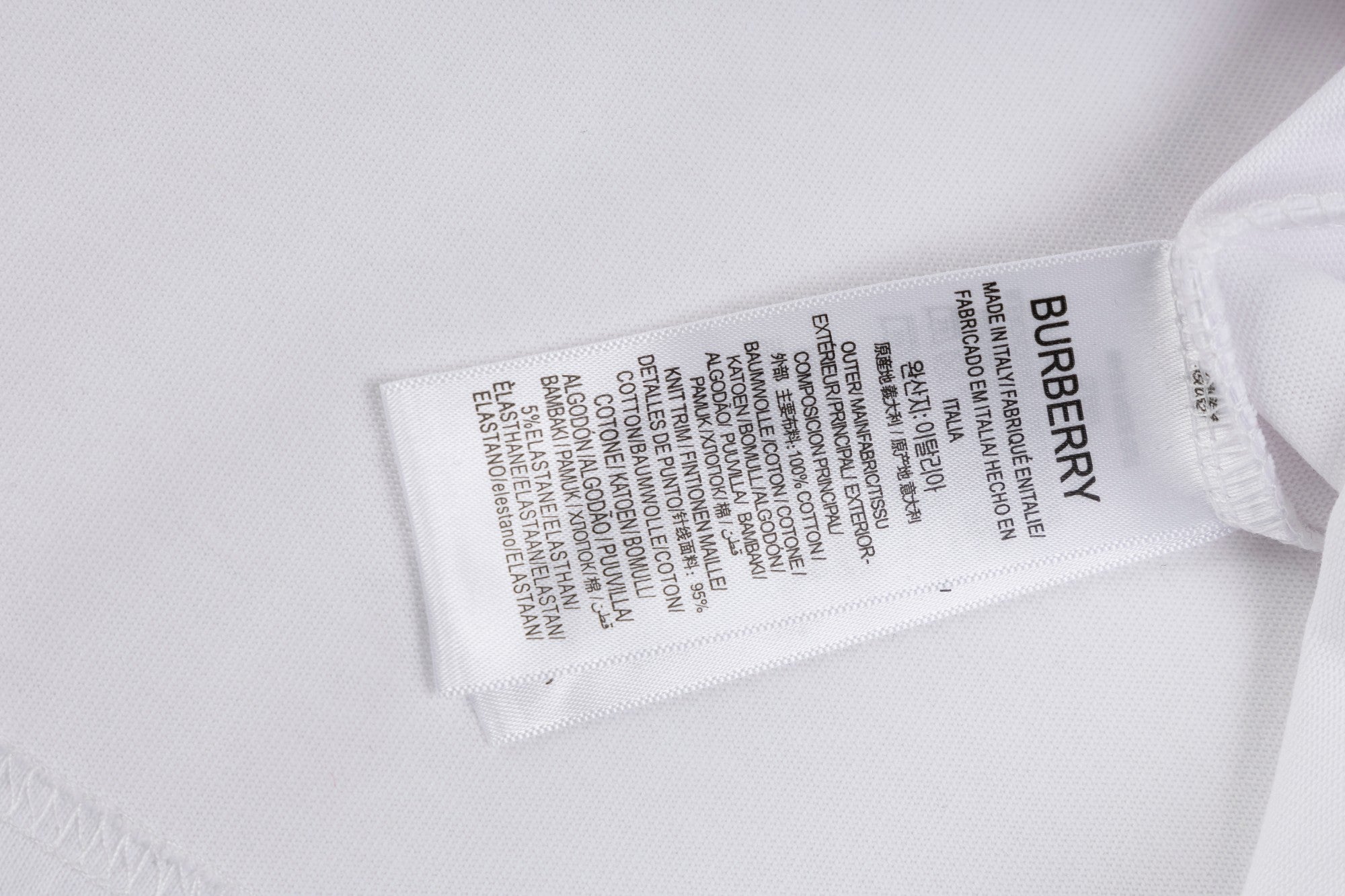 BURBERRY 25SS Embroidered Logo Cotton T-Shirt – Menswear Essential
