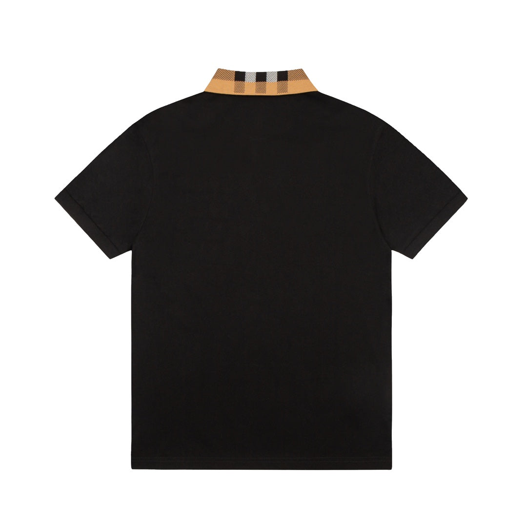 Burberry Men’s Polo Shirt – Striped Collar Contrast Design, Spring/Summer Collection