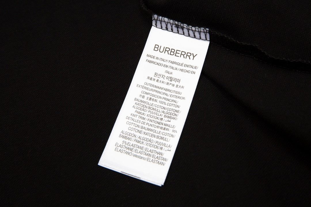 Burberry Men’s Polo Shirt – Striped Collar Contrast Design, Spring/Summer Collection