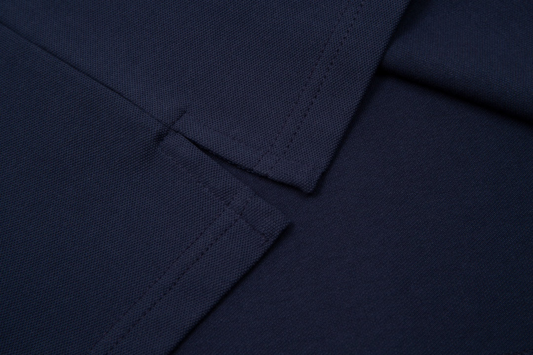 BURBERRY Men’s Striped Contrast Collar Polo Shirt – Blue | Sizes M–3XL