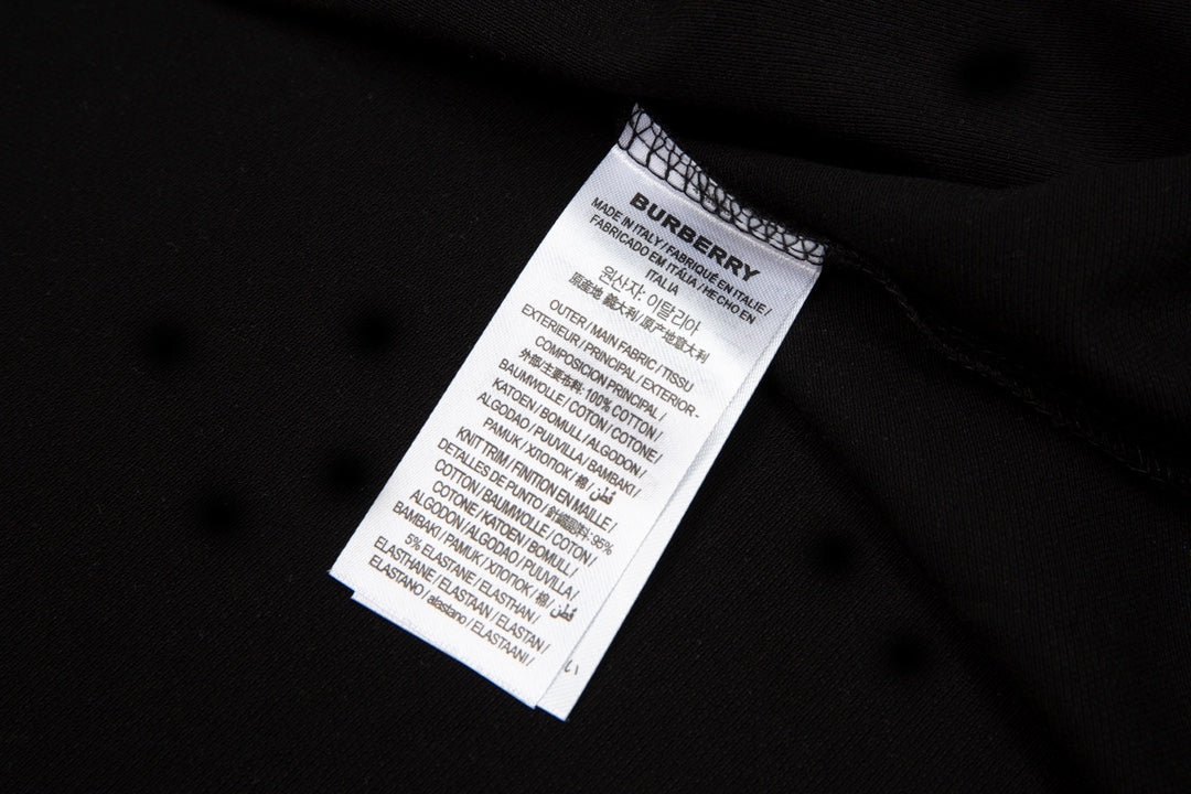 BURBERRY Men’s Equestrian Knight Embroidered Polo Shirt – Black | Sizes M–3XL