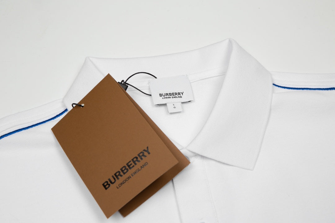 BURBERRY Men’s Equestrian Knight Embroidered Polo Shirt – Black | Sizes M–3XL