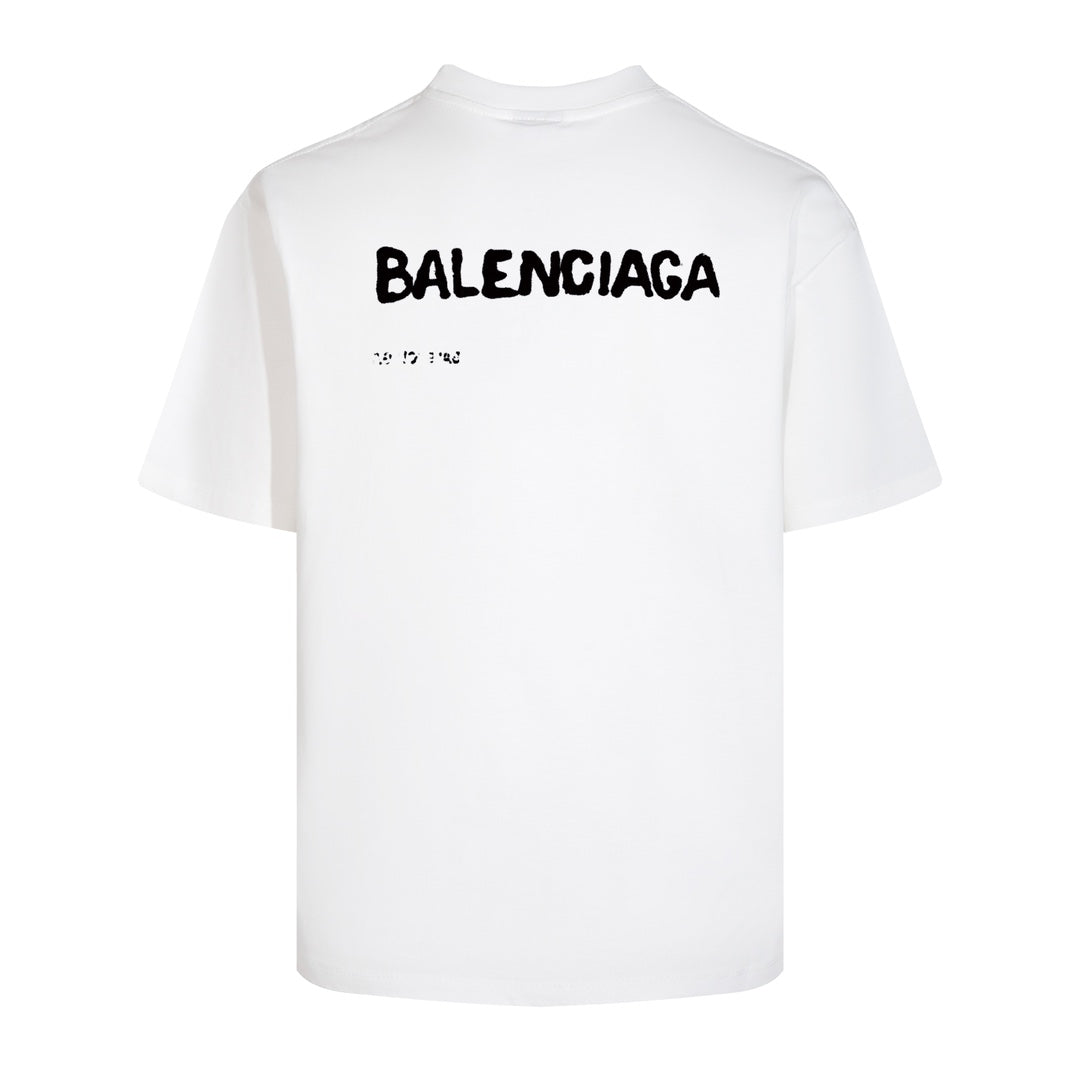 Balenciaga 24SS Classic Oversized T-Shirt – Premium Double-Spun Cotton (XS–L)