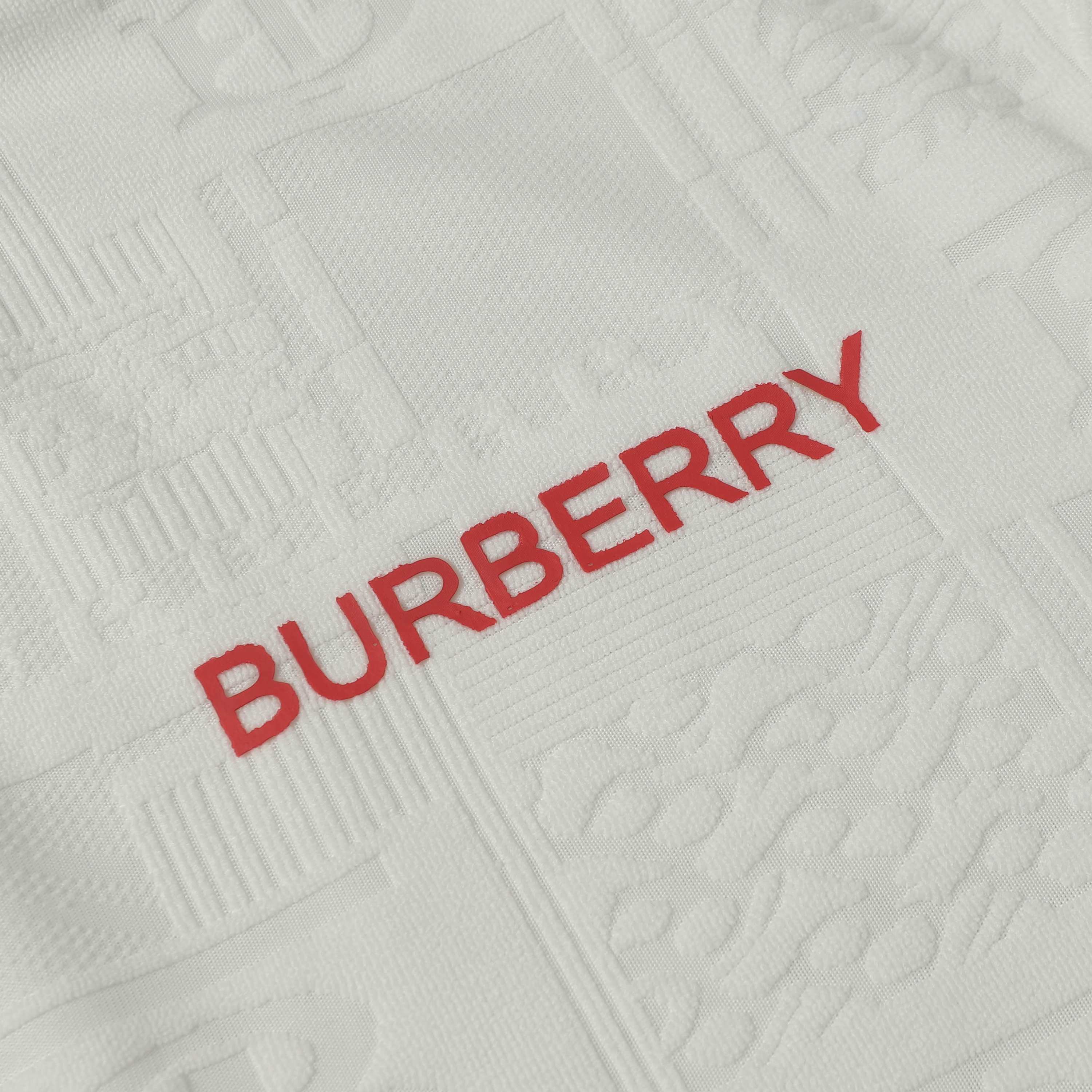 BURBERRY Unisex Jacquard Logo Print T-Shirt – Black, White, Khaki | Sizes M–XXL