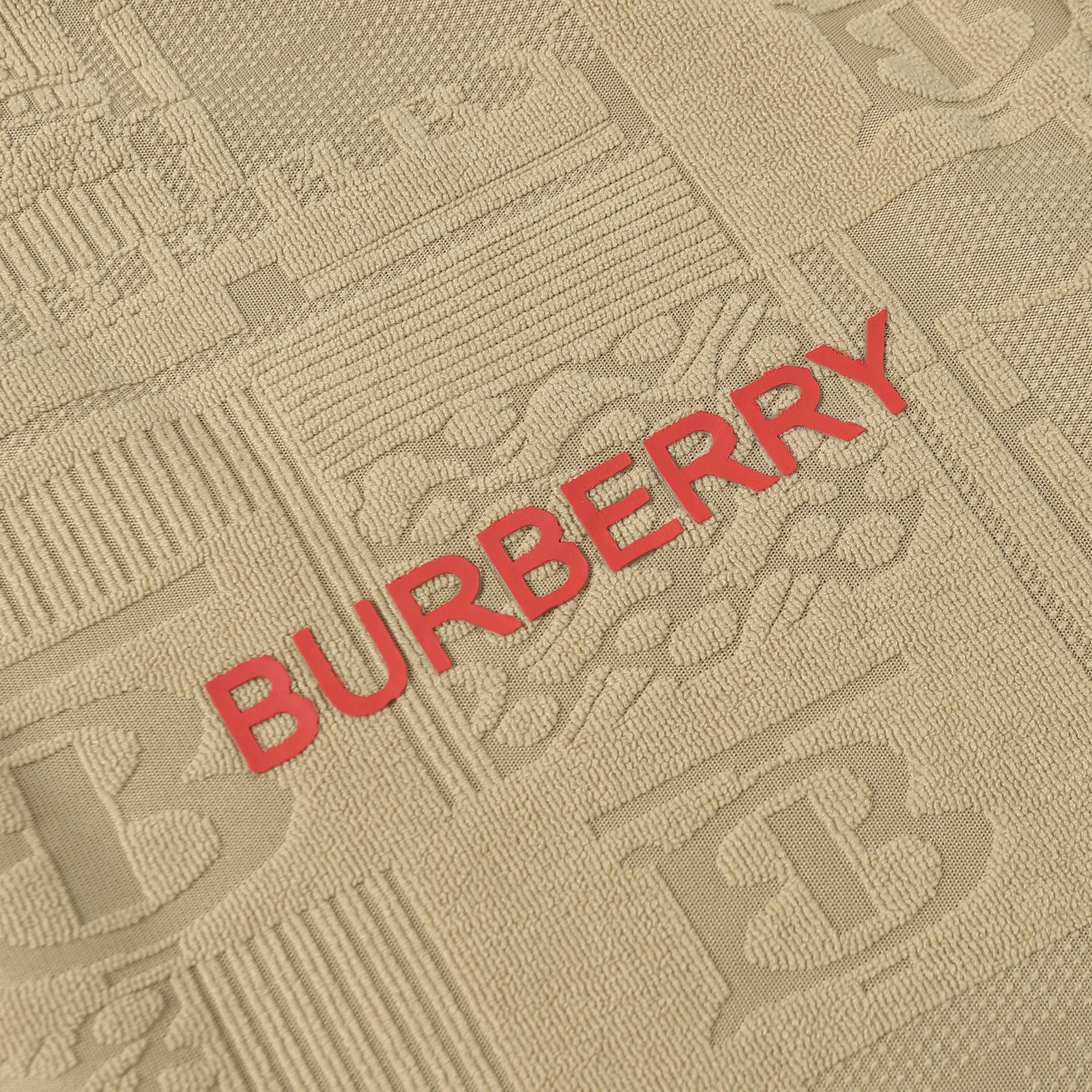 BURBERRY Unisex Jacquard Logo Print T-Shirt – Black, White, Khaki | Sizes M–XXL