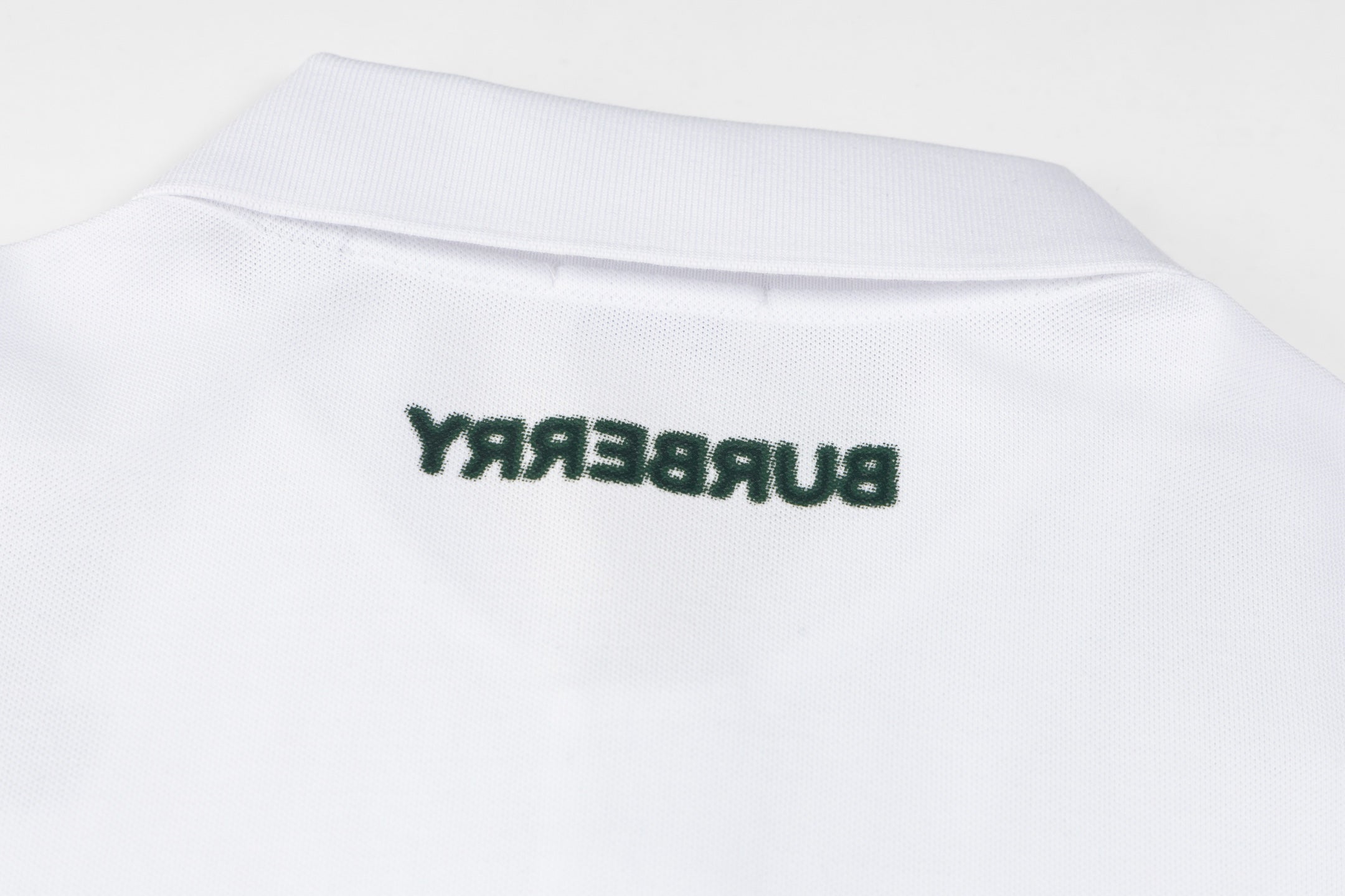 BURBERRY Men’s Classic Solid Equestrian Knight Embroidery Polo Shirt – White | Sizes M–3XL