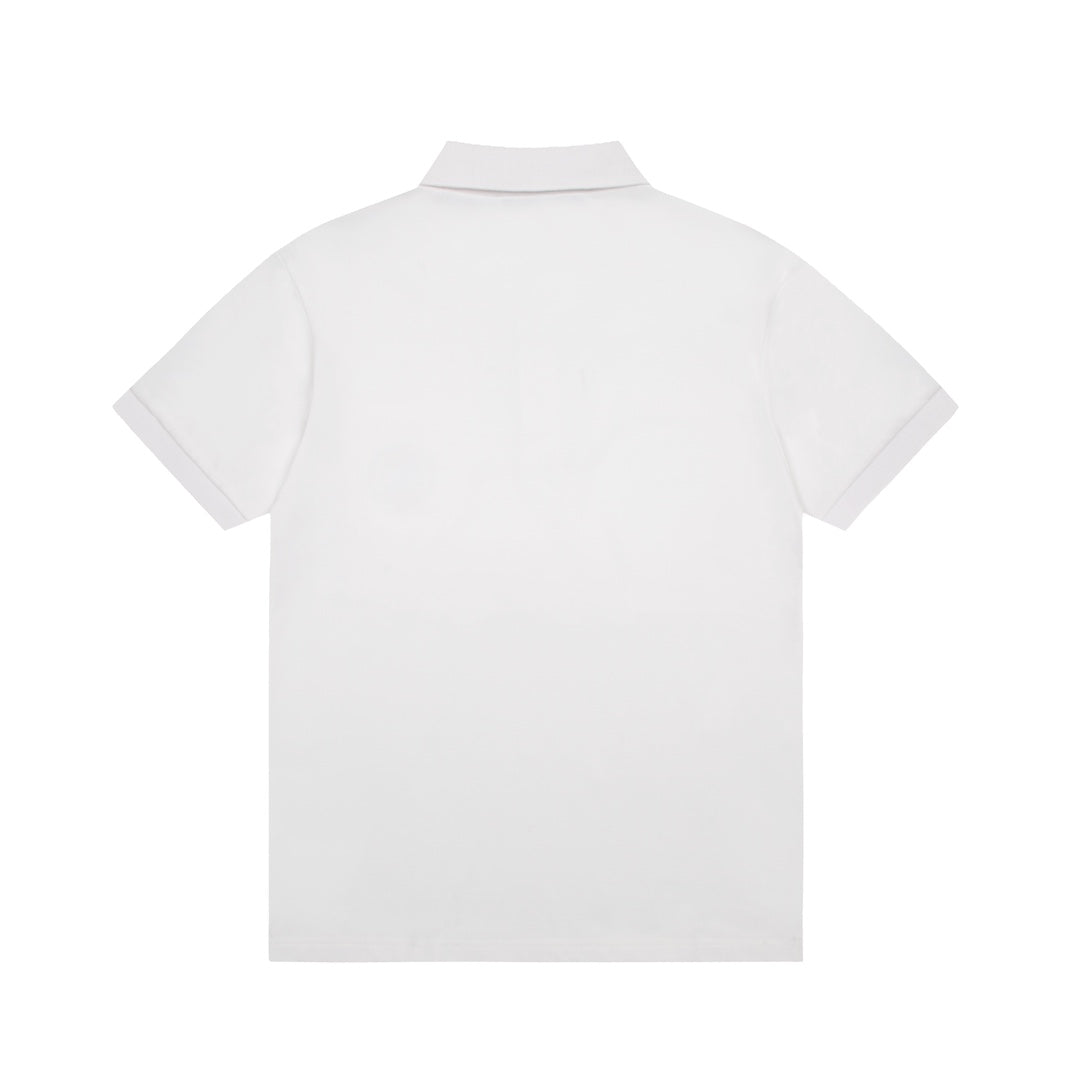 BURBERRY Men’s Classic TB Monogram Embroidered Polo Shirt – Black | Sizes M–3XL