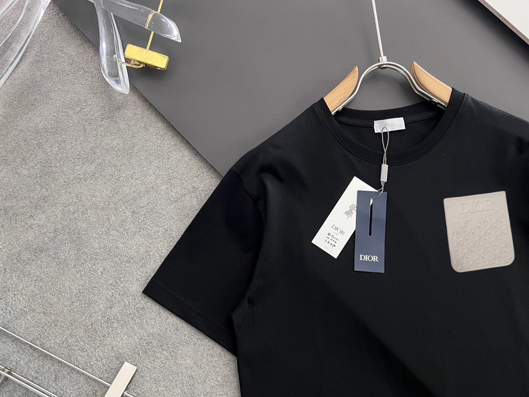 DIOR 2025 Early Spring Gold Thread Logo T-Shirt | Sizes S–XXL