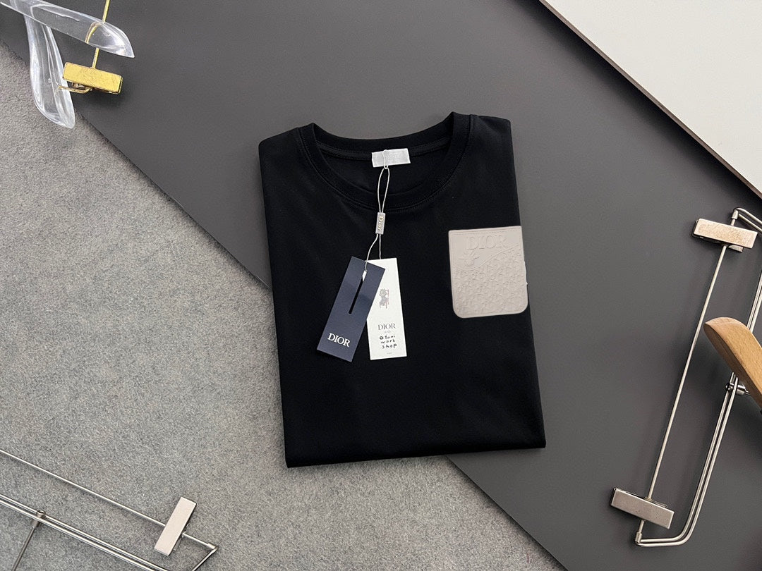 DIOR 2025 Early Spring Gold Thread Logo T-Shirt | Sizes S–XXL