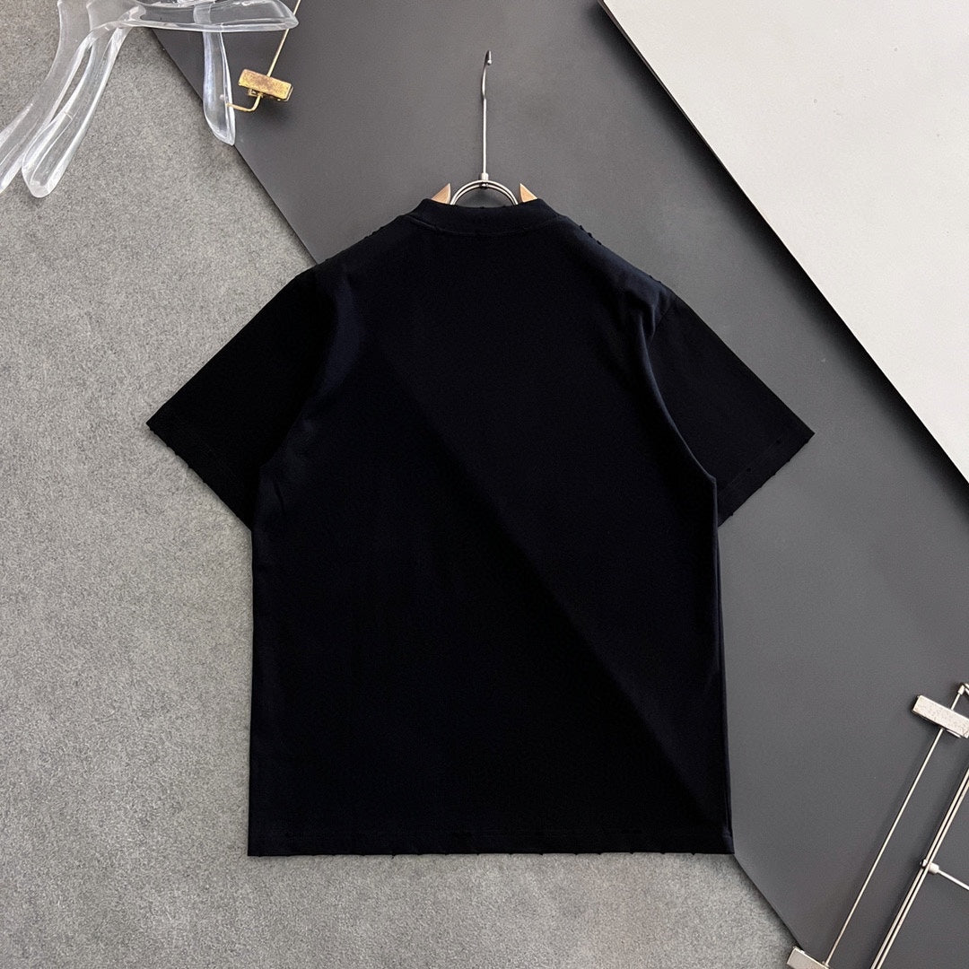 DIOR 2025 Early Spring Gold Thread Logo T-Shirt | Sizes S–XXL