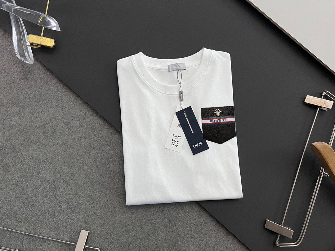 DIOR 2025 Early Spring Gold Thread Logo T-Shirt | Sizes S–XXL