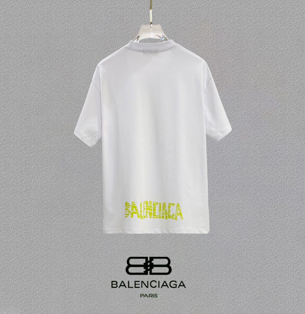 BALENCIAGA 25SS Premium Logo Print Patch Crewneck T-Shirt – Unisex