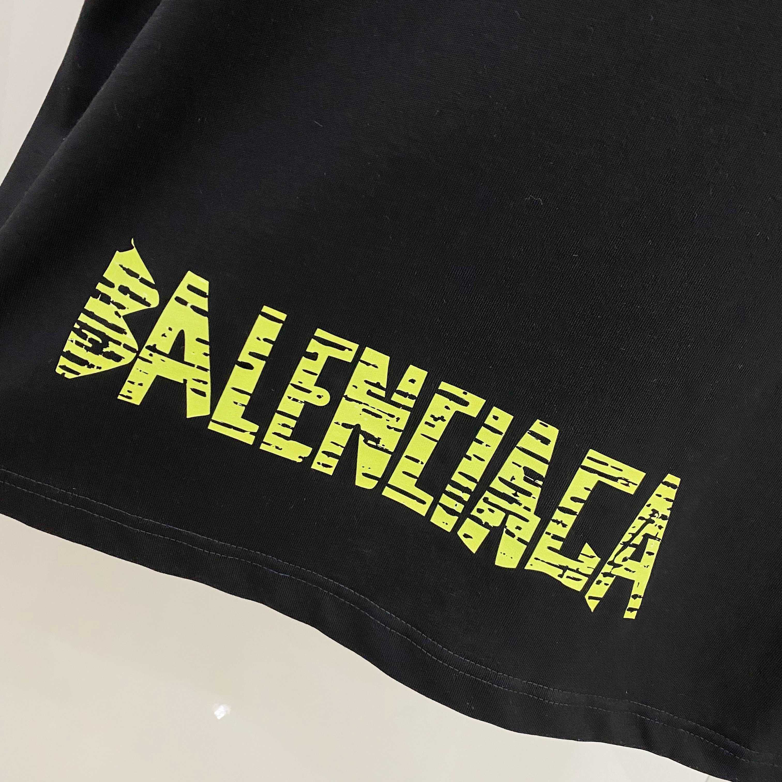 BALENCIAGA 25SS Premium Logo Print Patch Crewneck T-Shirt – Unisex